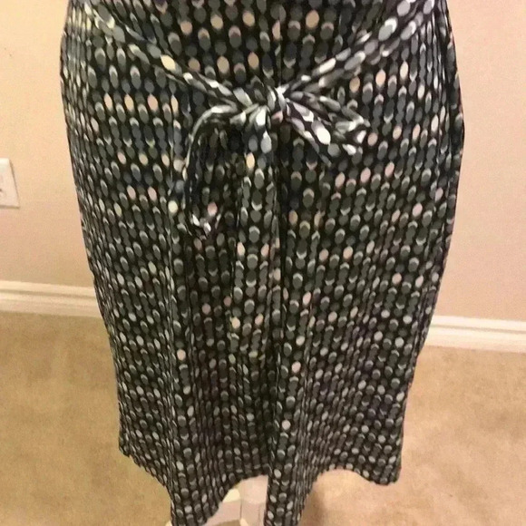 Emma & Michele Sleeveless Summer Dress Metallic Zipper/Buttons and Tie Belt-S - Picture 6 of 9